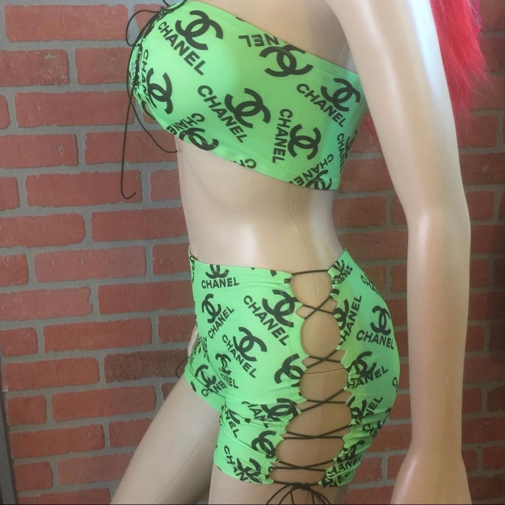 Custom Exotic Dancer Stripper 2 Piece Outfit - Picture 2 of 6